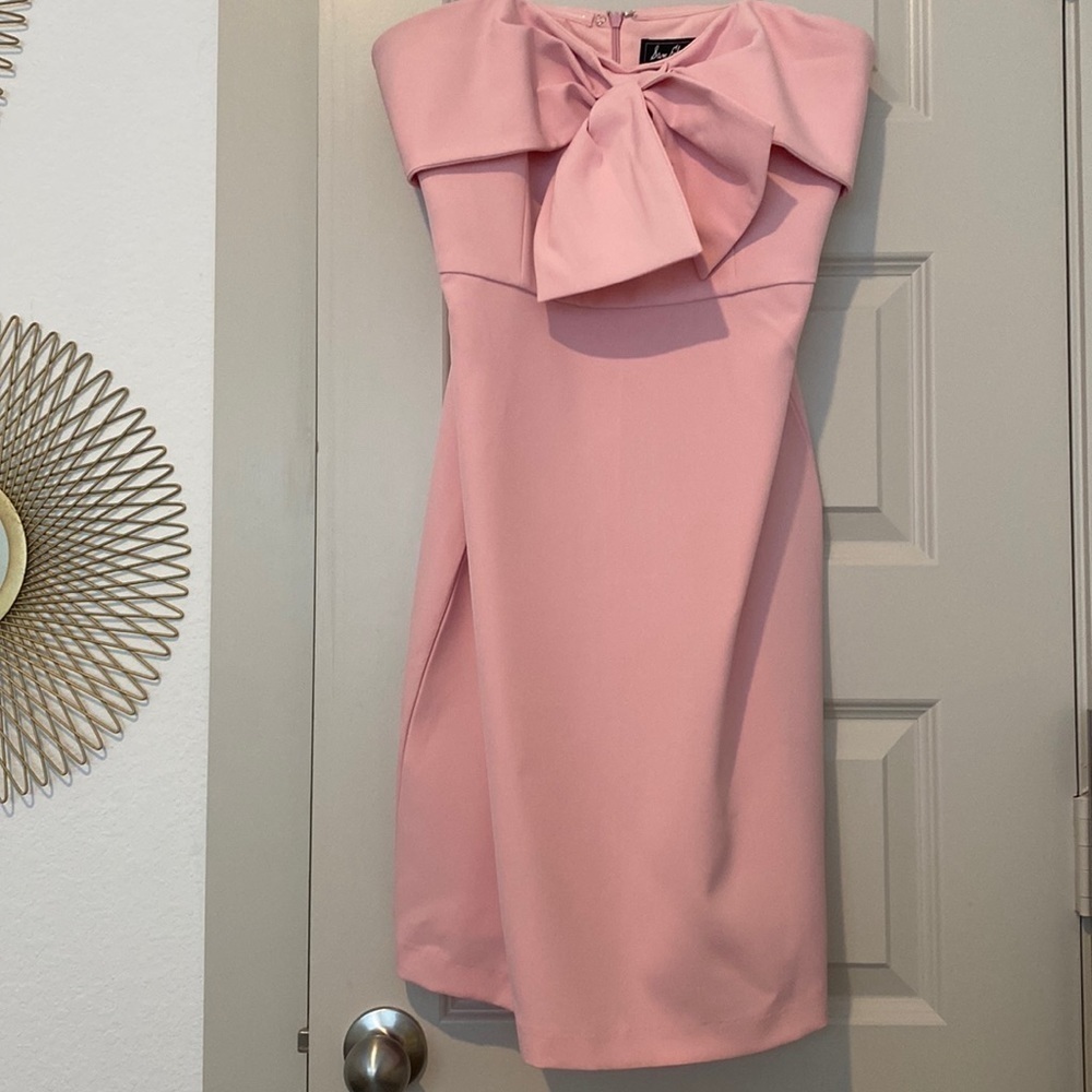 PINK Strapless Dress